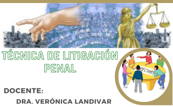TÉCNICA DE LITIGACIÓN PENAL