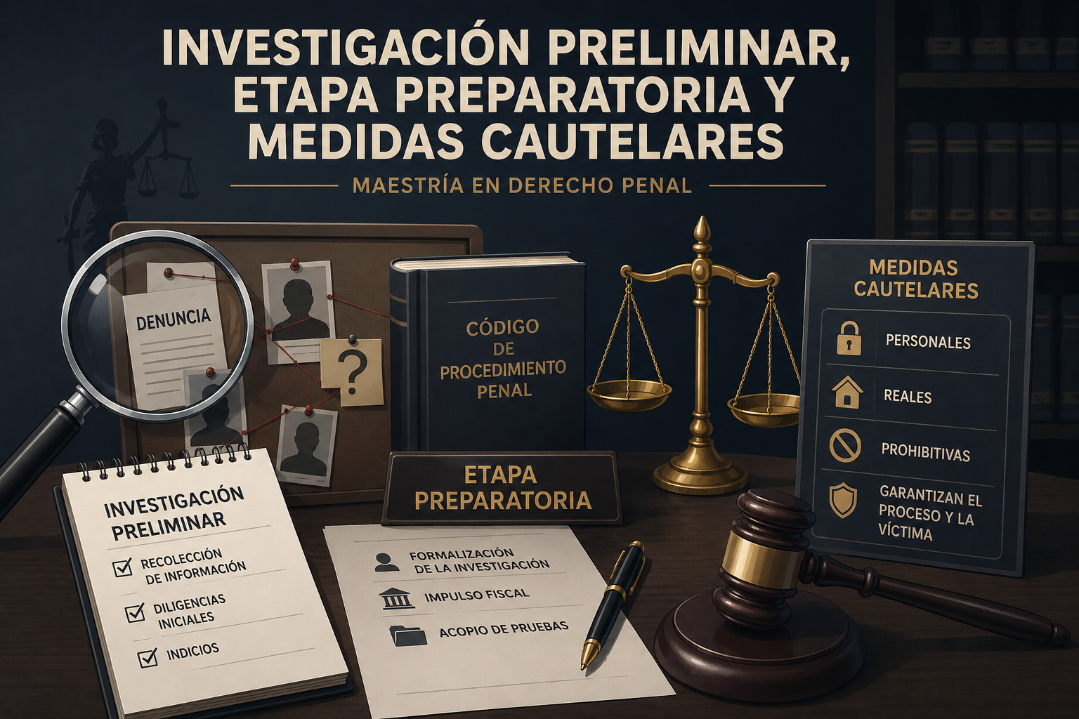 INVESTIGACIÓN PRELIMINAR, ETAPA PREPARATORIA Y MEDIDAS CAUTELARES