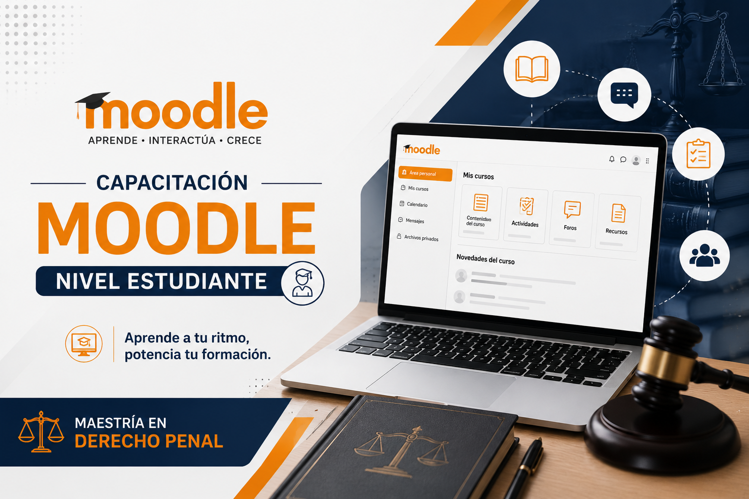 CAPACITACIÓN MOODLE ESTUDIANTE - MDPNAL17